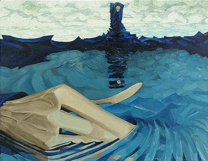 Adrift | 17 x 11 | Oil on canvas | 2005